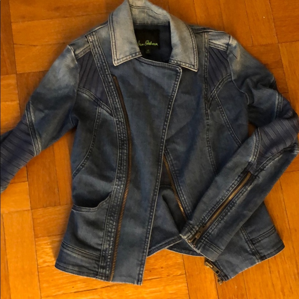 Denim Sam Edelman Motorcycle jacket!